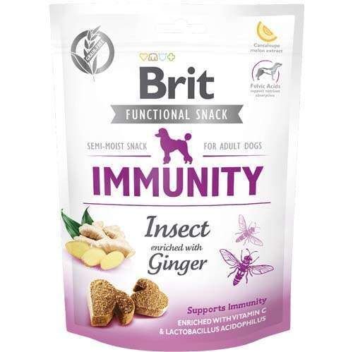 Brit Functional Snack Immunity Bağışıklık Güçlendirici Böcekli Zencefilli Köpek Ödül Maması 150 gr (stt:12/2024)