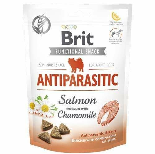 Brit Functional Snack Antiparasitic Parazit Karşıtı Somonlu Papatyalı Köpek Ödülü 150 gr (stt:09/2026)