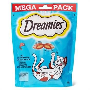 Dreamies Mega Somonlu Kedi Ödül Krakeri 180 gr (stt:09/2026)