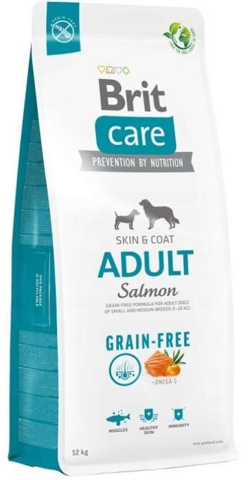 Brit Care Adult Salmon Tahılsız Somonlu Tüm Irklar için Yetişkin Köpek Maması 12 kg (stt:03/2027)