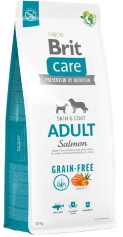 Brit Care Adult Salmon Tahılsız Somonlu Tüm Irklar için Yetişkin Köpek Maması 12 kg (stt:03/2027)