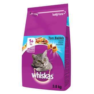 Whiskas Ton Balıklı-Sebzeli Yetişkin Kuru Kedi Maması 3.8 Kg.(stt.07/2025)