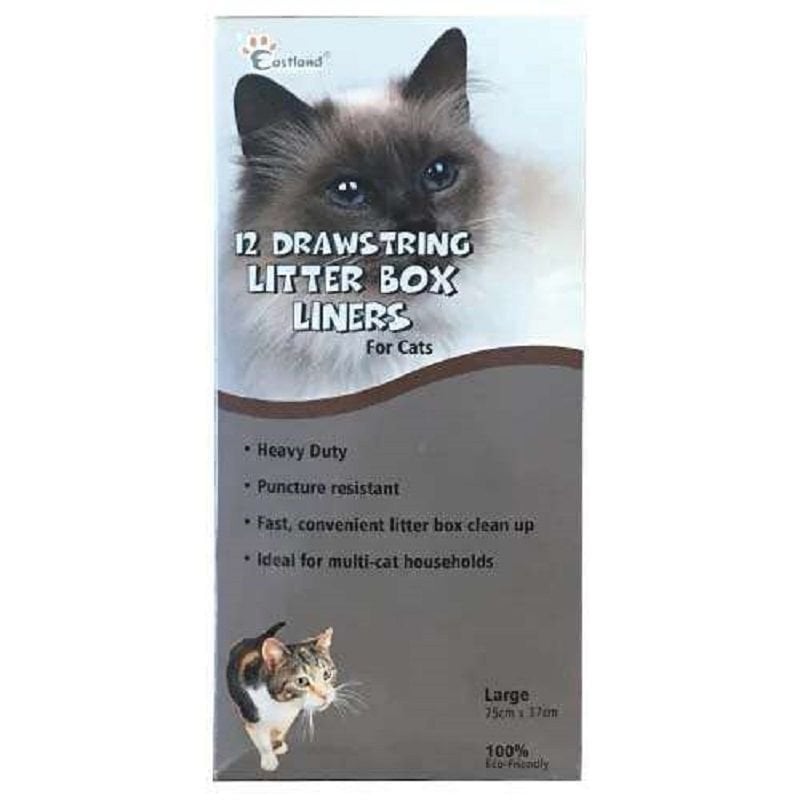 Eastland Kedi Tuvalet Kabı Poşeti L (75cm x 37cm)(12 adet)