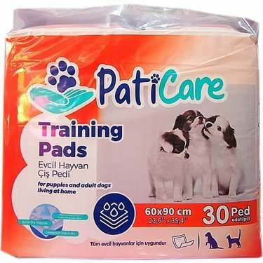 PatiCare Training Pads Yavru Köpek Tuvalet Eğitim Pedi (60X90cm) 30 adet