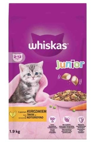 Whiskas Junior Tavuklu Yavru Kedi Maması 2 Kg (stt.07/2027)