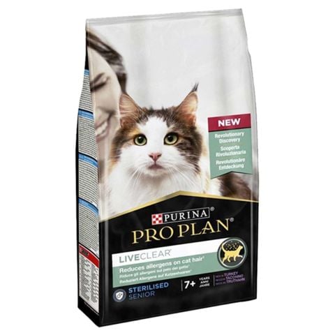 Proplan Live Clear Senior Hindili Kısırlaştırılmış Yaşlı Kedi Maması 1,4 kg (stt:08/2027)
