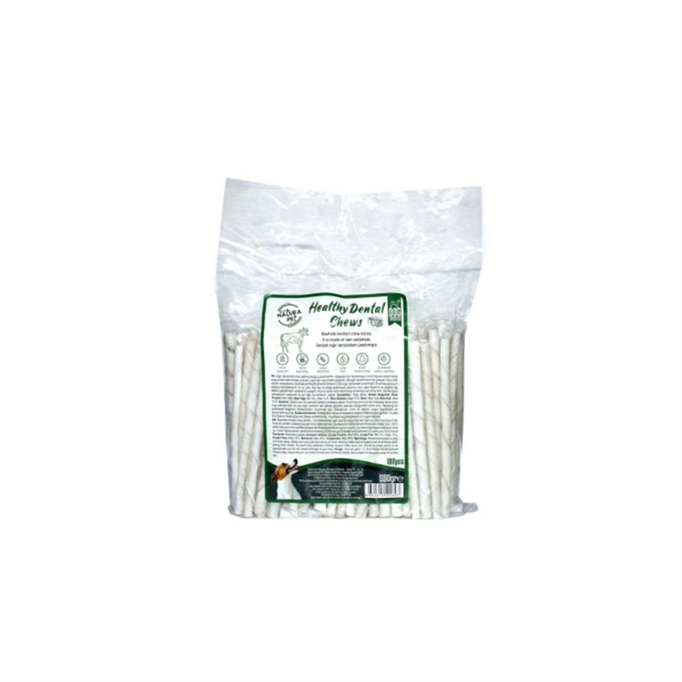 Eco Natura Pet Healty Dental Chews Natural Burgu Kemik 13cm- 100 adet -  550gr (stt.11/2026)