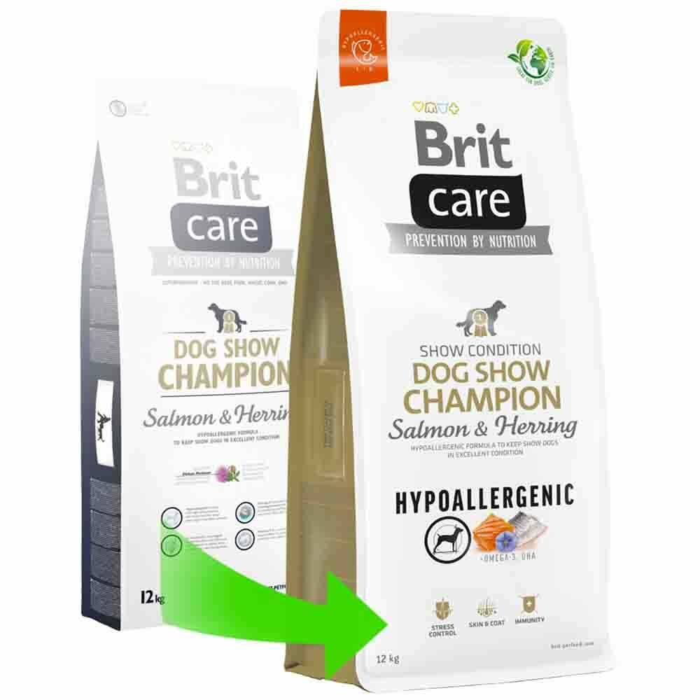 Brit Care Dog Show Champion Hypoallergenic Somonlu Köpek Maması 12 kg (stt:06/2027)