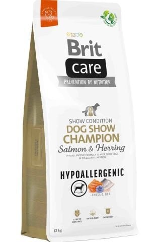 Brit Care Dog Show Champion Hypoallergenic Somonlu Köpek Maması 12 kg (stt:06/2027)