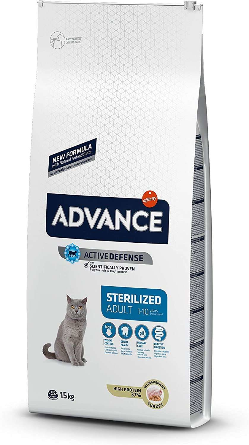Advance Sterilized Hindili Kısırlaştırılmış Kedi Maması 15 kg (stt:02/2026)