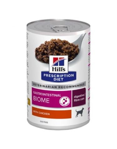 Hills Prescription Diet Gastrointestinal Biome Tavuklu Köpek Konservesi 370 gr (stt:12/2027)